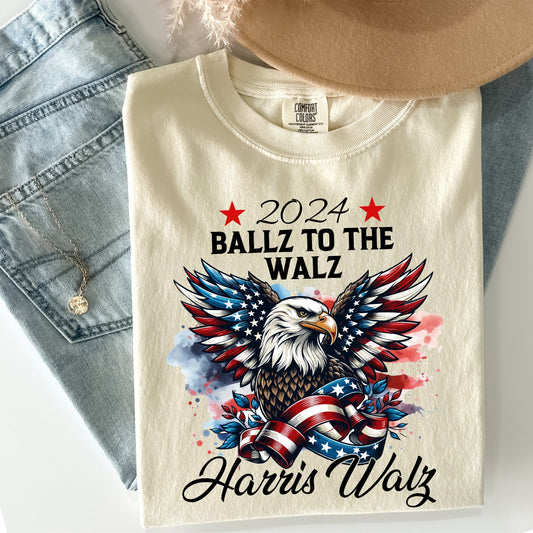 Ballz to the Walz Harris/Walz Campaign Tee