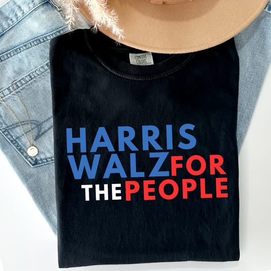 Harris Walz "For The People" Campaign Tee