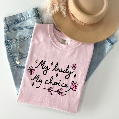 My Body My Choice (floral) Tee