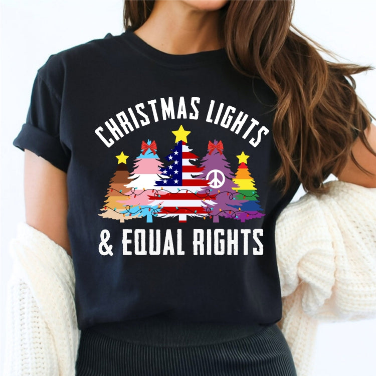 Christmas Lights & Equal Rights Tee